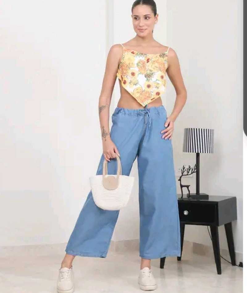 Floral Tie-Back Crop Top | Brand New