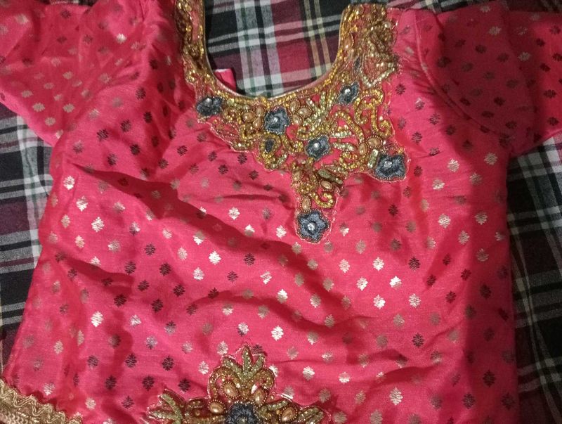 Pink Embroidered Top