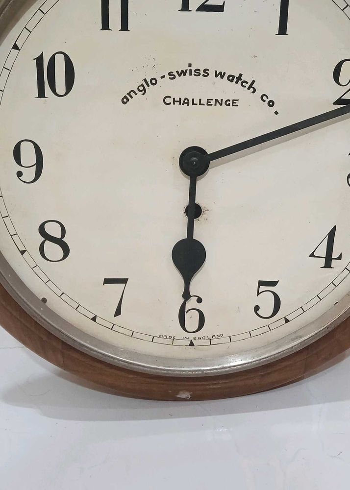 Vintage Anglo-Swiss Wall Clock