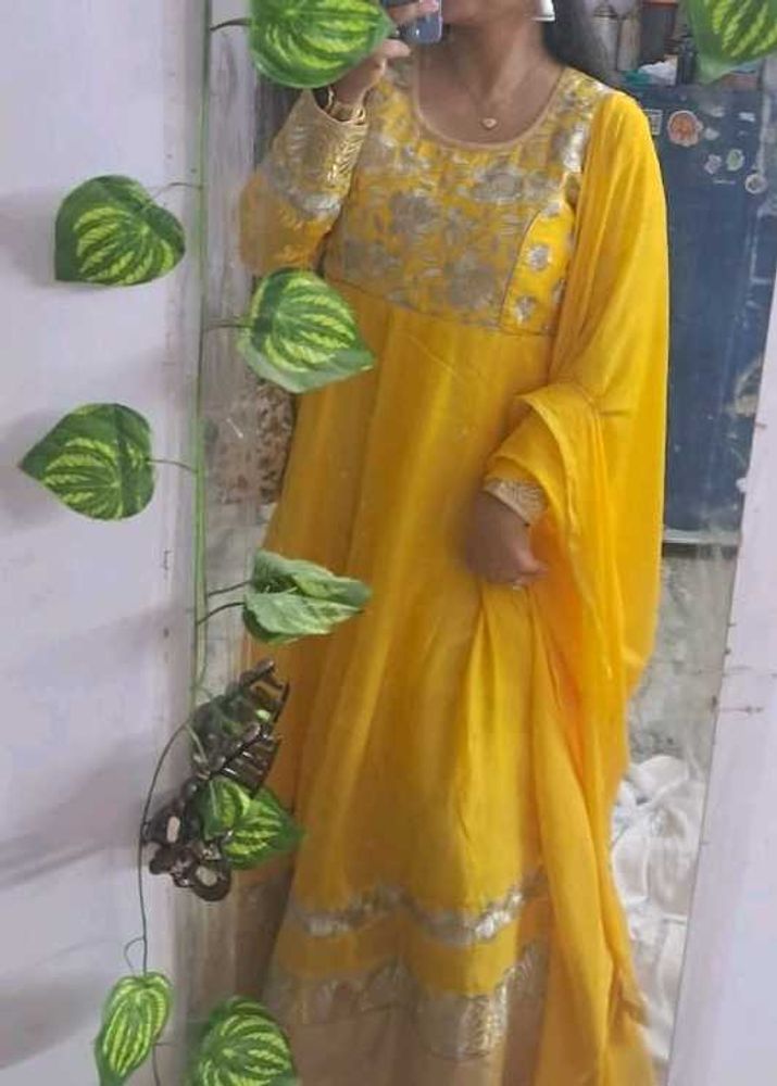 Yellow Anarkali Sets