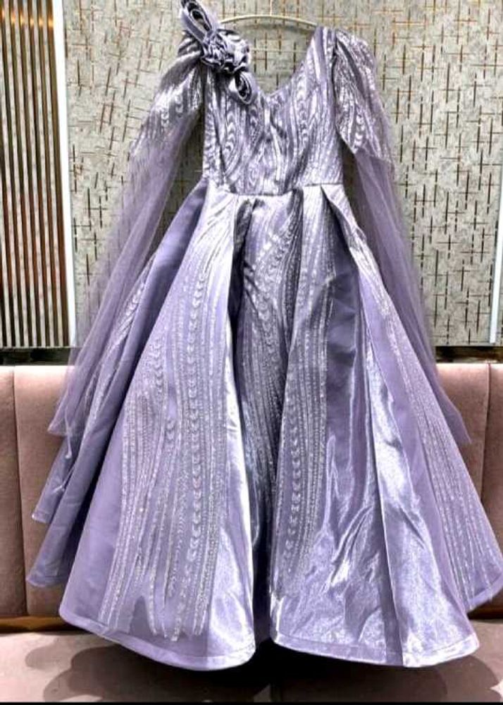 Elegant Lavender Embellished Gown