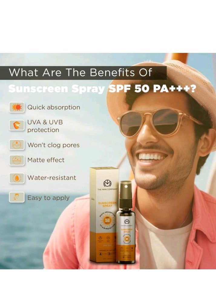 The Man Company SPF 50 Sunscreen Spray