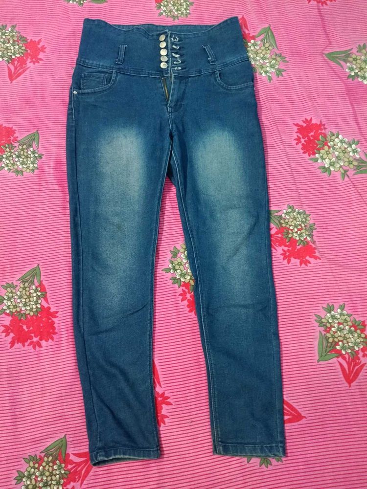 Jogger Fit Women Dark Blue Jeans