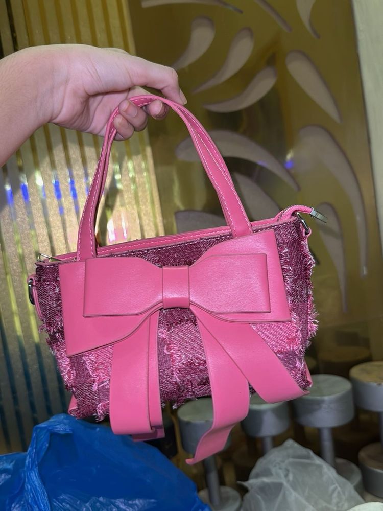 Pink Bow Handbag