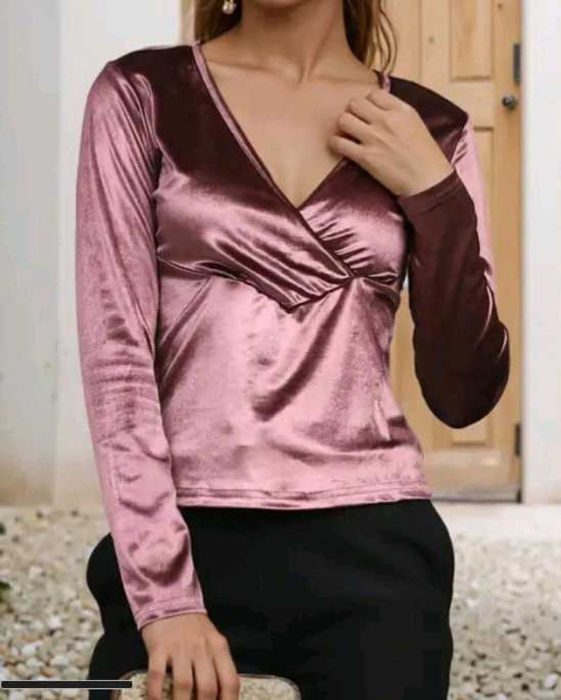 🔥 Luxury Velvet Party Top | Premium Shine ✨