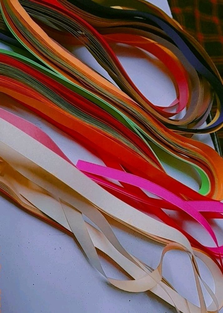 QUILING COLORFULL Strips Set Of 12 Colors