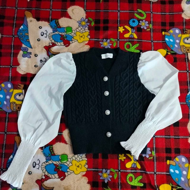 Vintage Crop Cardigan 🪞