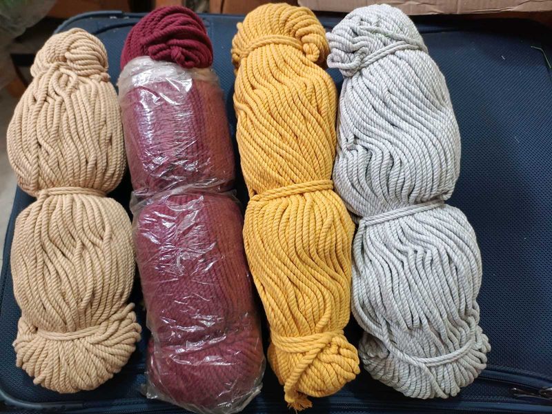 Natural Cotton Craft Rope/Marcame Cord Bundle