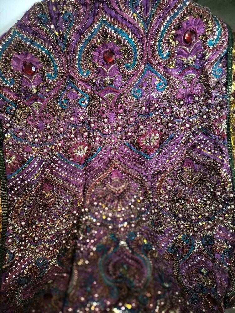 Embroidered ready to wear lehanga saree