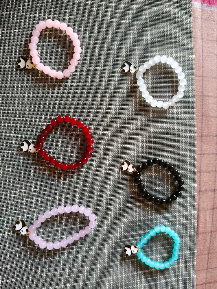 Cute Beaded Bracelet with Panda Charm