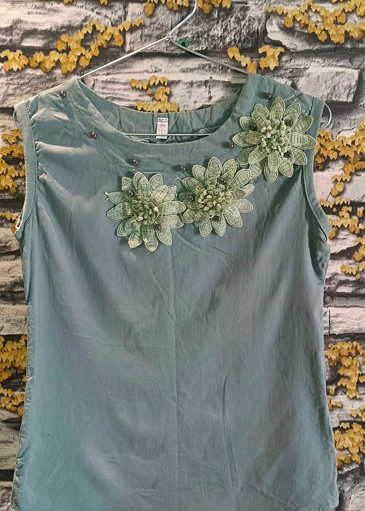 Floral Embellished Top