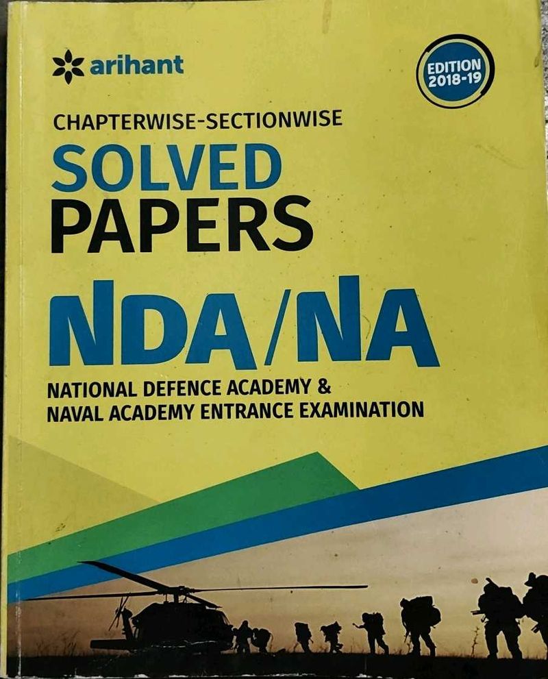 NDA/NA Solved Papers - Arihant Edition 2018-19