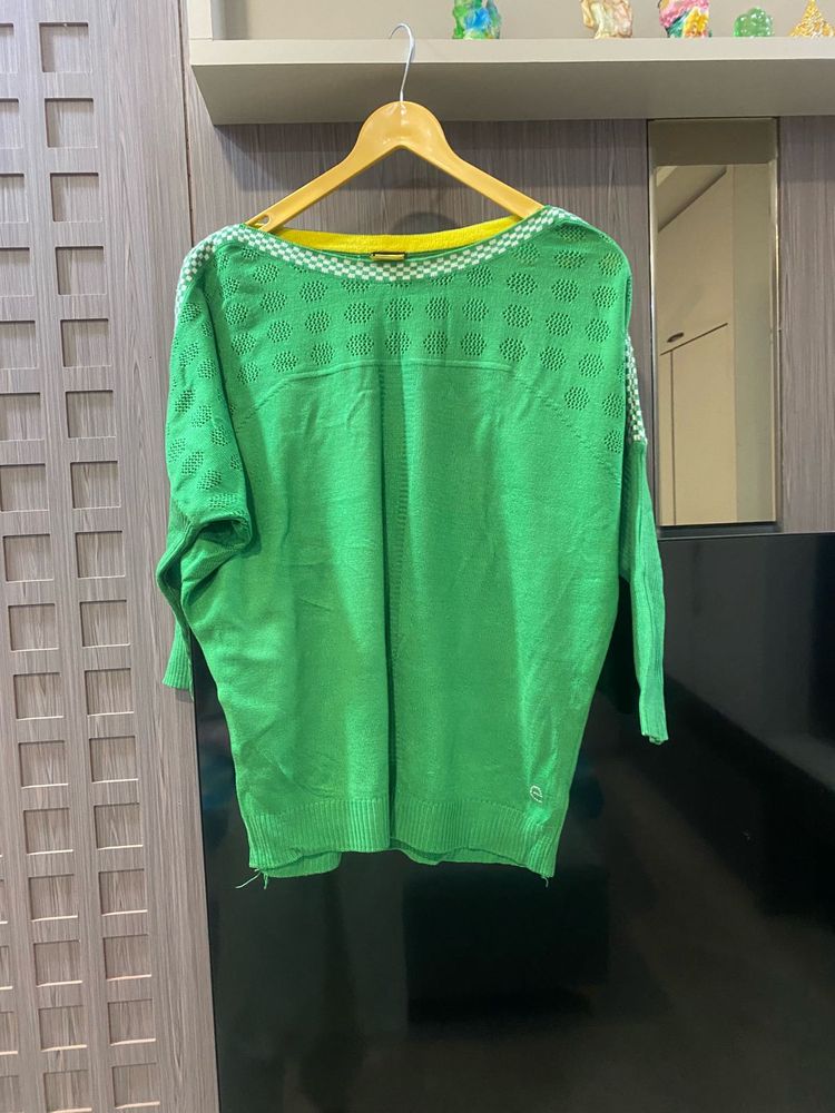 Green Knitted Pullover