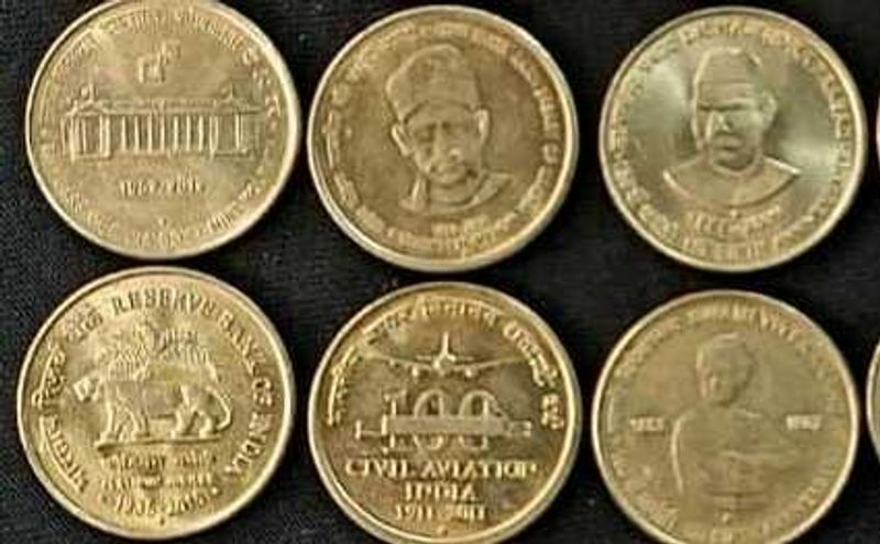 5 Rupees Rare Coin Commrative