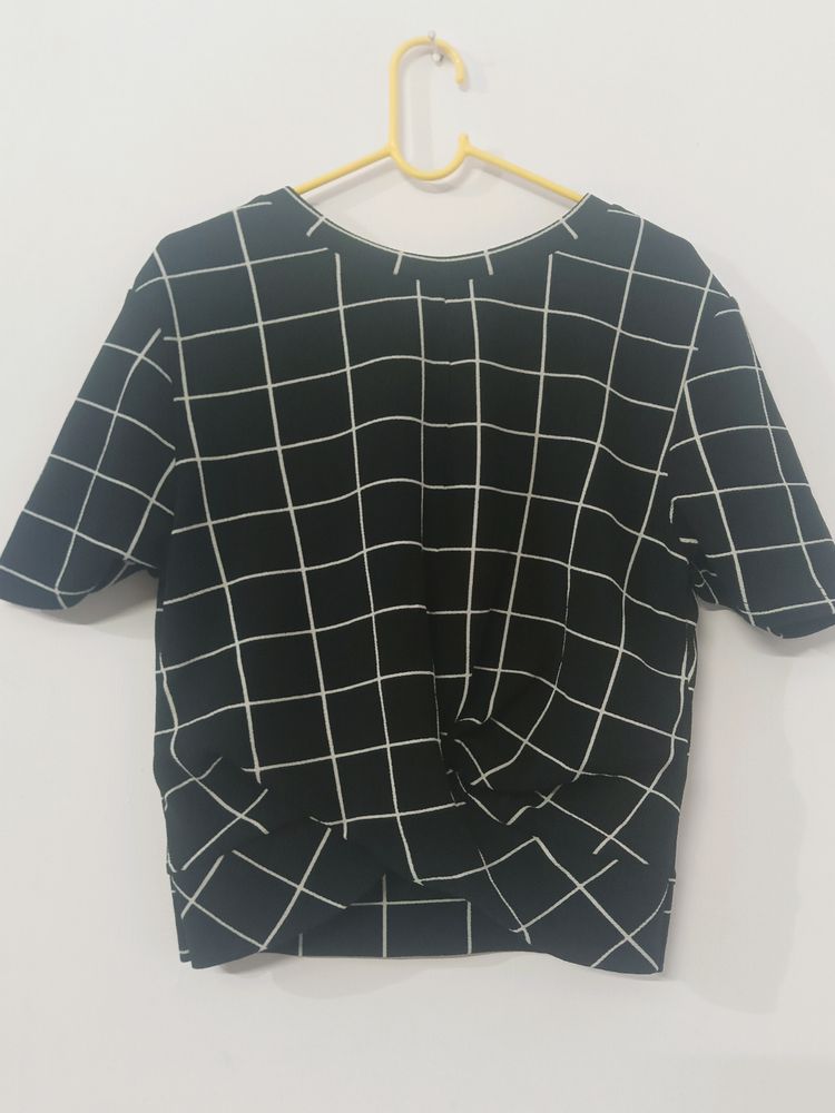 Black Checkerd Co Ord Set
