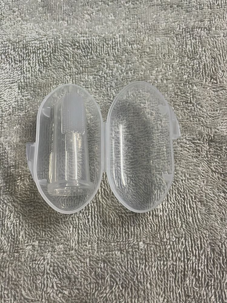 1 Pack Useful Baby Finger Toothbrush Soft Silicone
