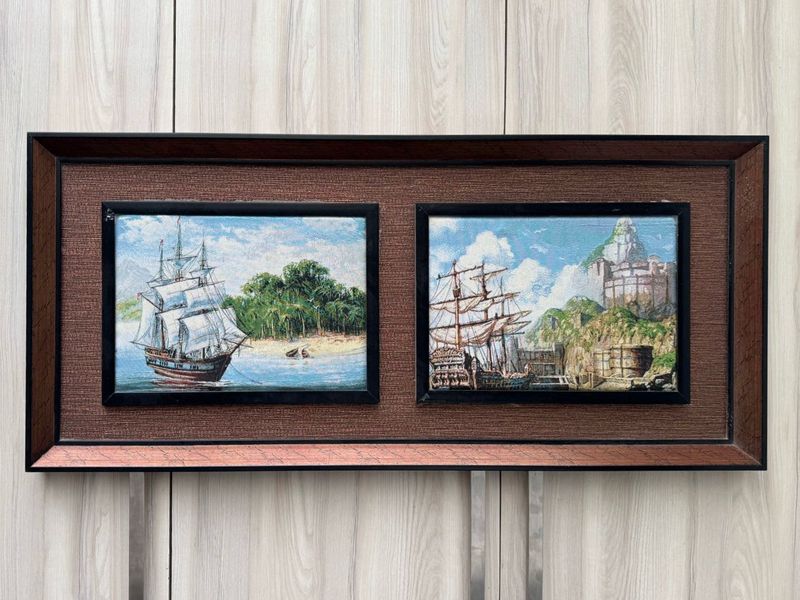 2 Piece Premium Quality Wall Frames Cloth Art