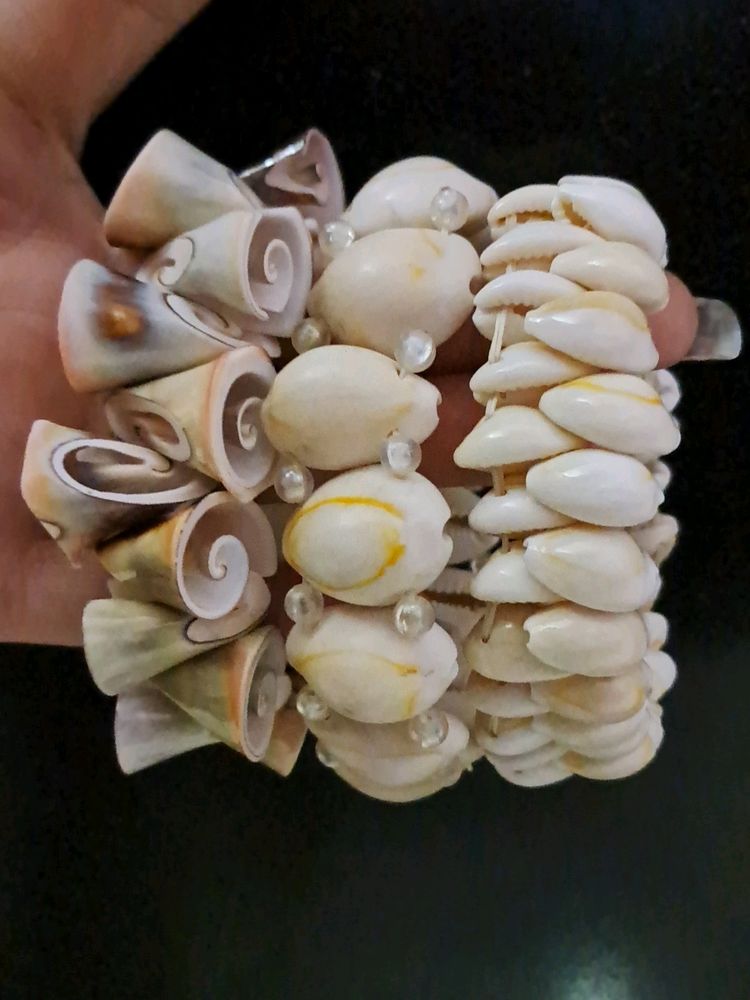 Set Of Three Original Shell Bracelet