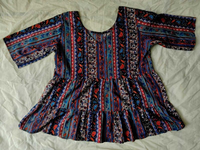 Boho Print Top