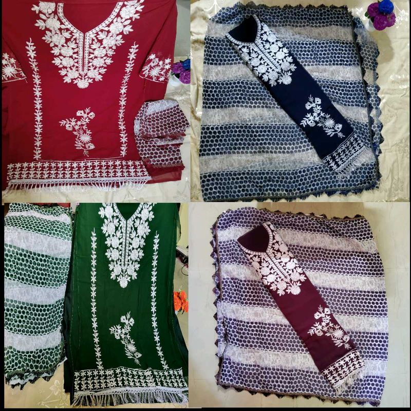 Any Beautiful Dress Material For ONLY 600/-