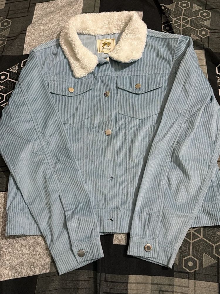 Light Blue Corduroy Jacket