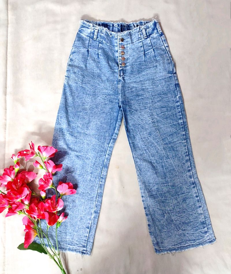 Blue Straight Fit Jeans (Women)