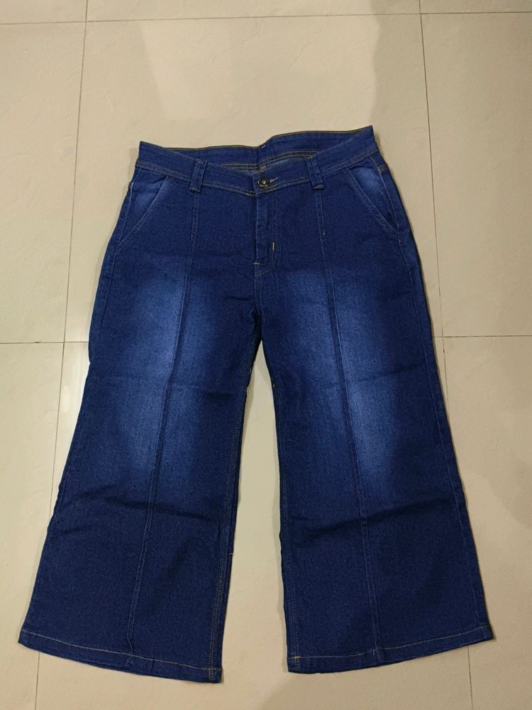 Denim Wide Leg Jeans For Women