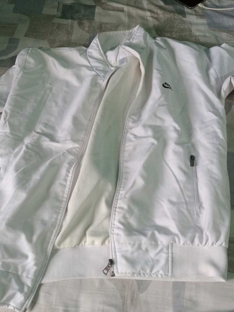 White Nike Windbreaker Jacket