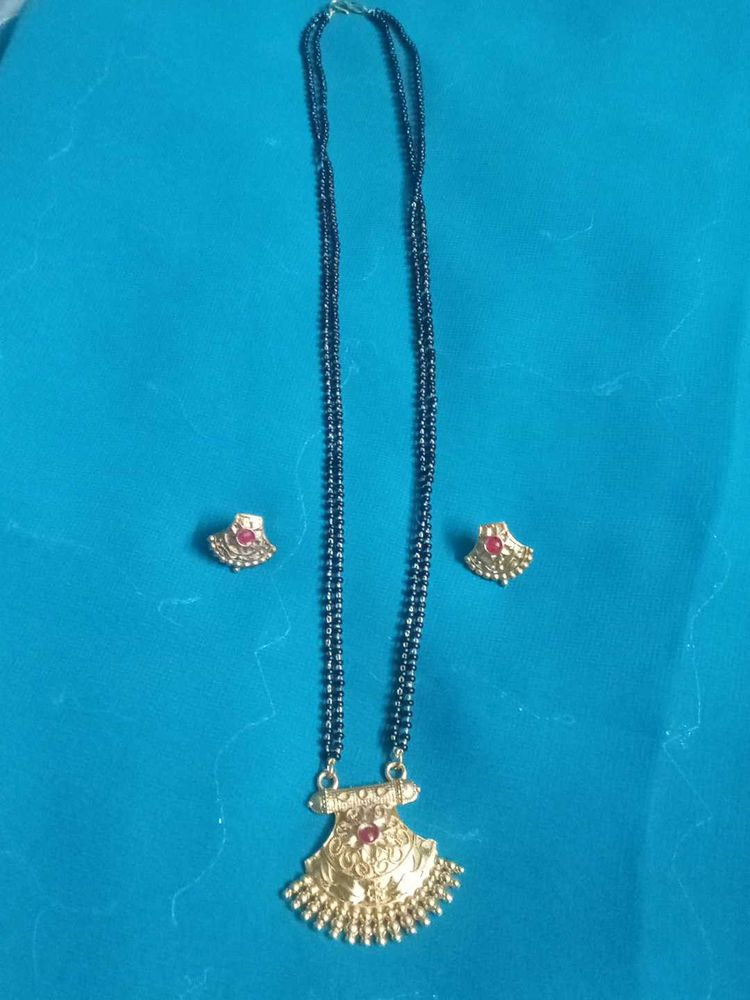 Mangalsutras With Earrings Set