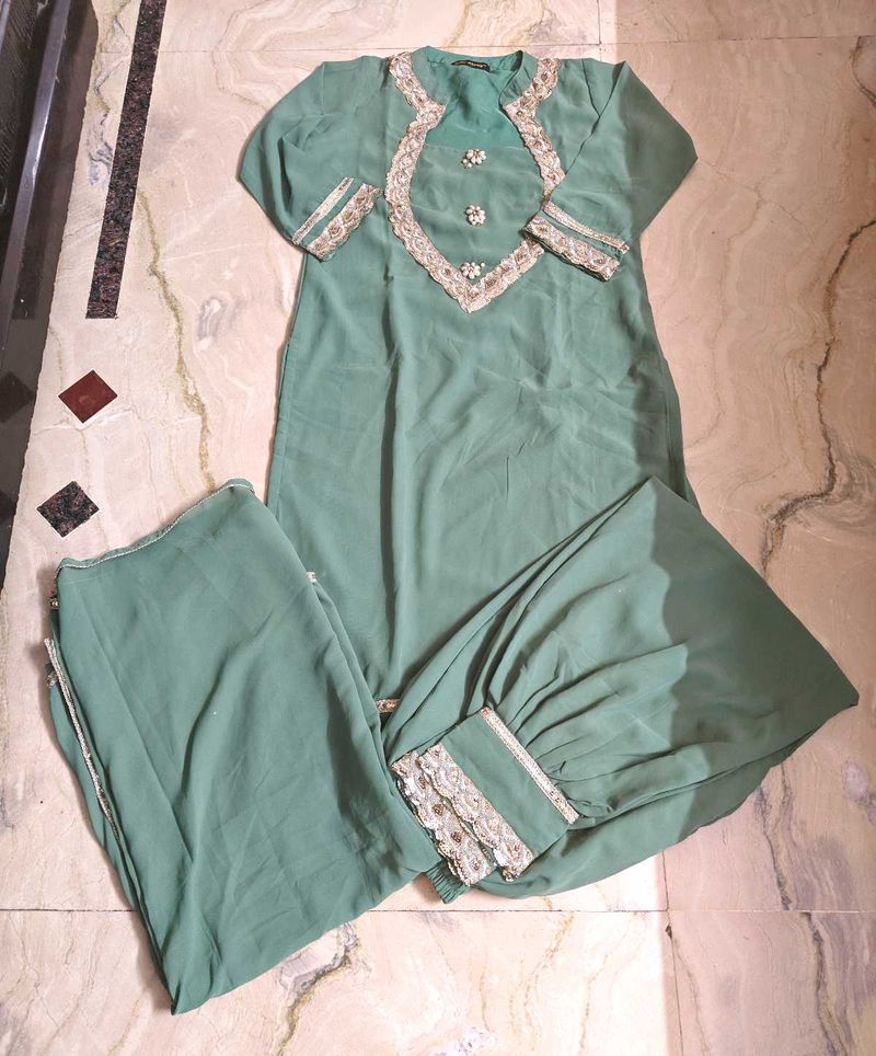 Afghani Salwar With Shirt N Dupatta