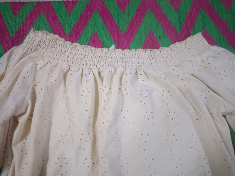 Off Shoulder Crop Top