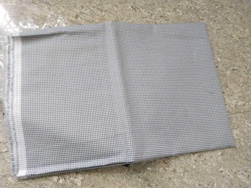 Gray &amp; White Gingham Fabric - New