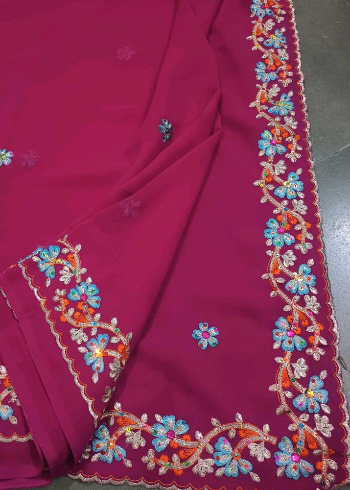 Embroidered Saree 💗