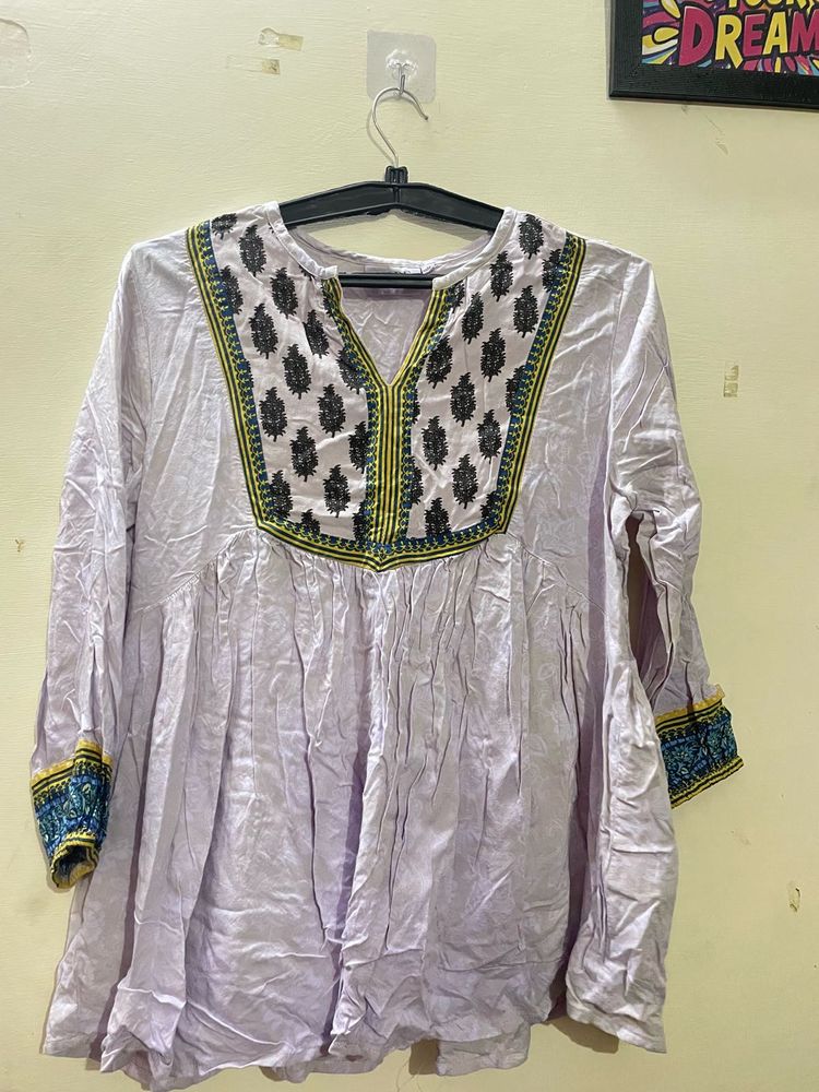 Embroidered Tunic Top
