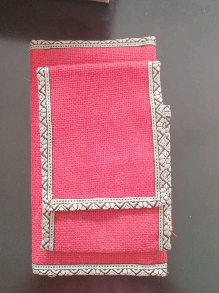 Red Jute Purse
