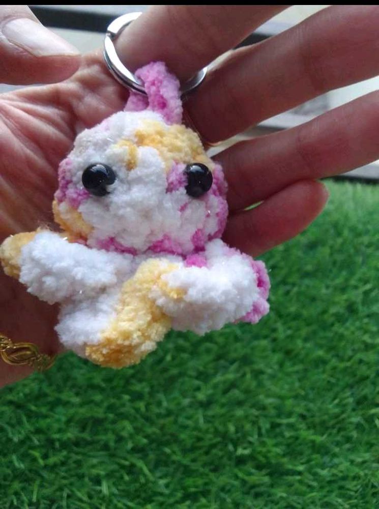 Crochet Octopus Keychain