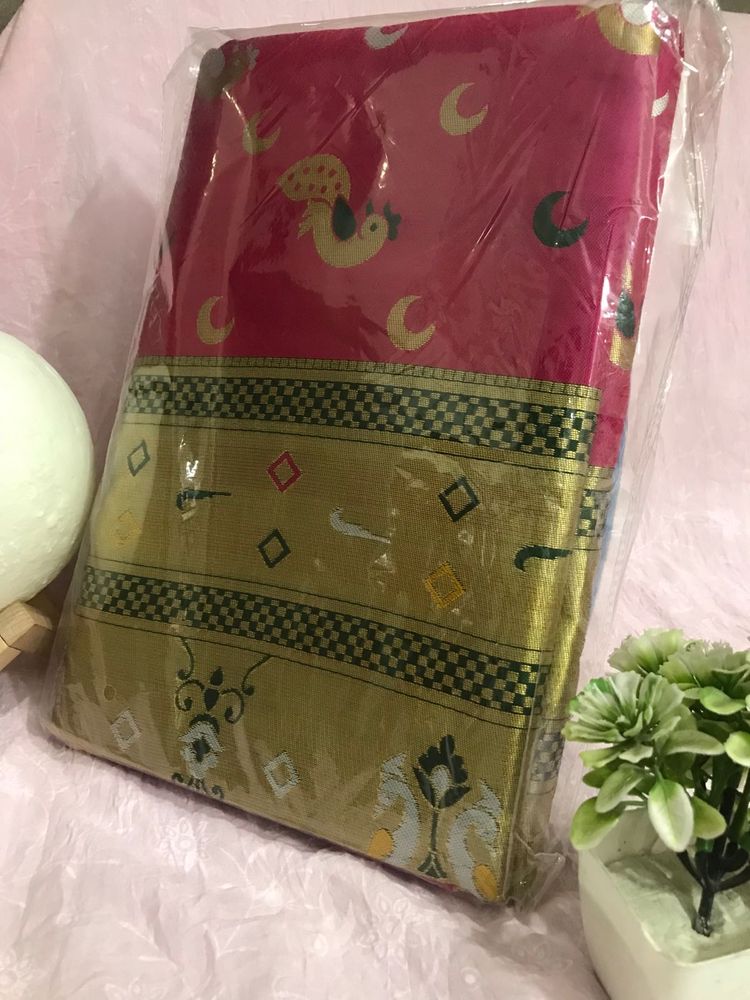 Elegant Pink Saree