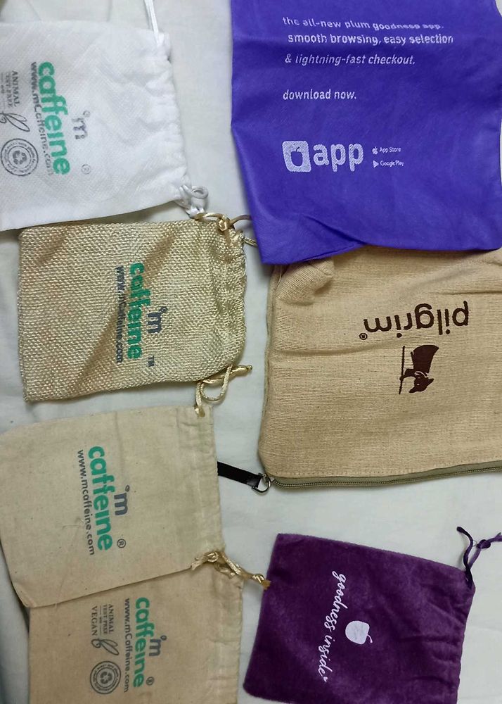 Mixed Brand Jute Pouches