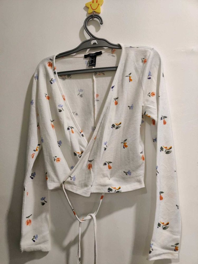 Floral Forever 21 Crop Top