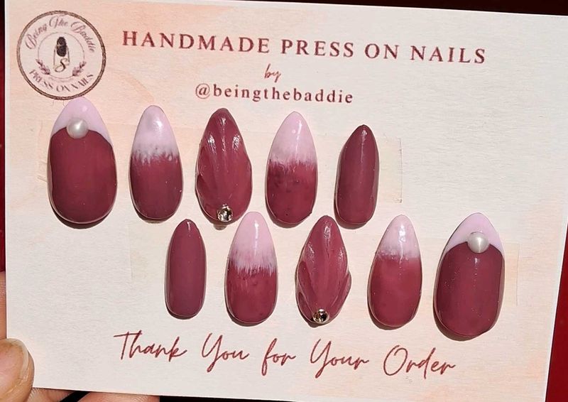 Handmade Gel Press On Nails