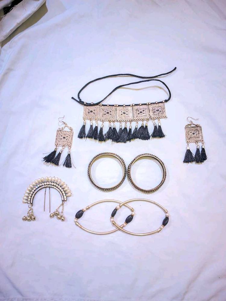 Bohemian Jewelry Set || Oxidized Jewellery