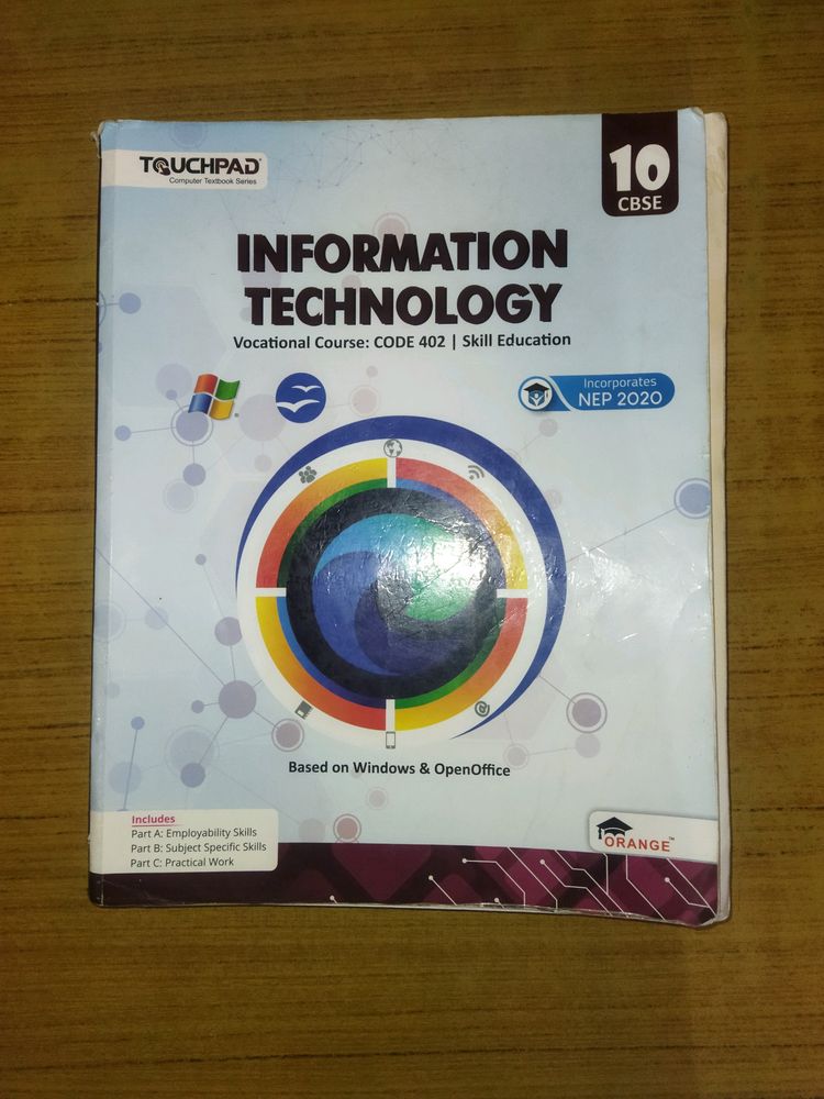 Class 10 Information Technology Code 402 Book Touc