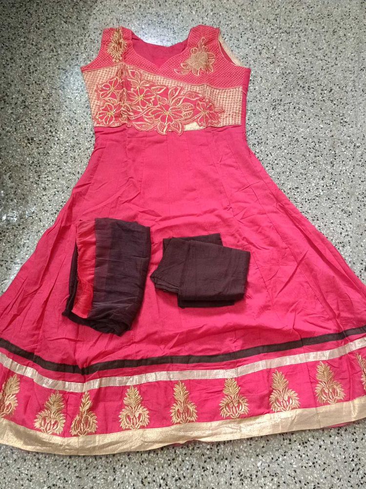 New Pink &amp; Brown Salwar Set