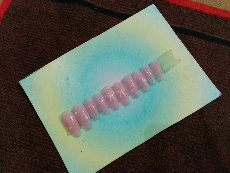 Pink Coquette Press On Nails