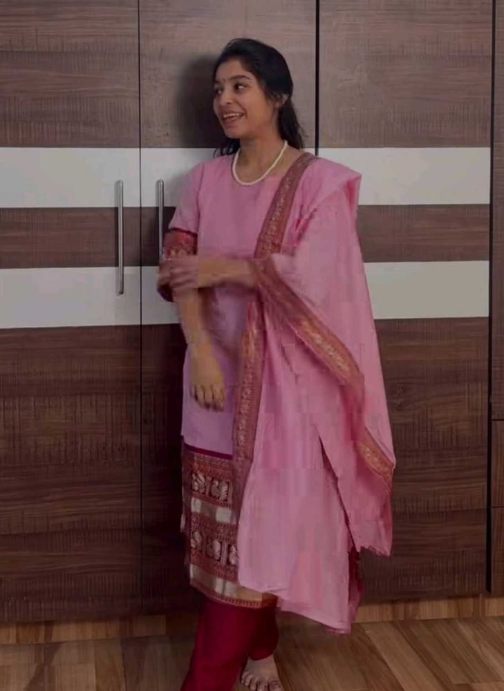 Pink Kurta Set with Dupatta