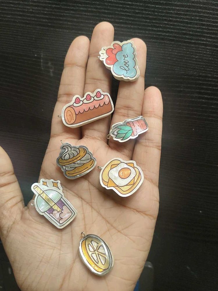 Food Phone Charms ×3