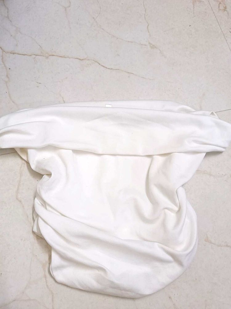 White Ruched Top