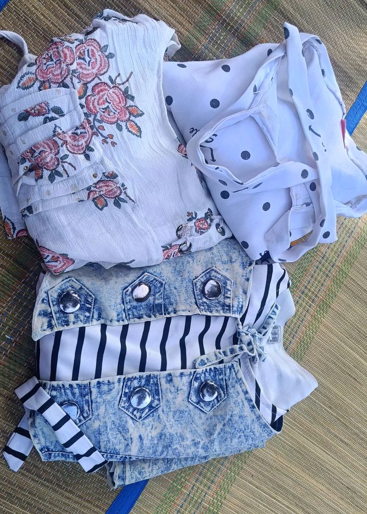 BABY GIRL DRESS COMBO OF 3