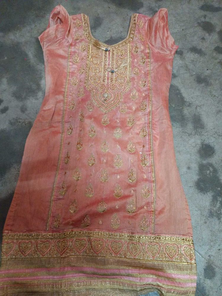Unused Party Wear  Embroidery kurti trouser