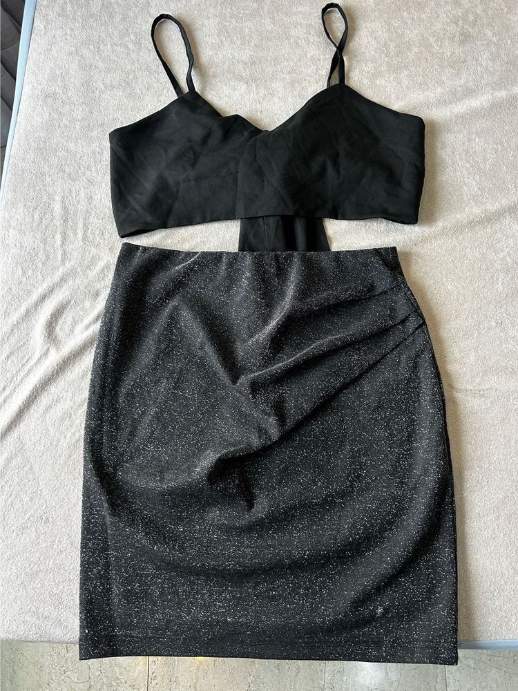 Sparkly Black Two-Piece Set
